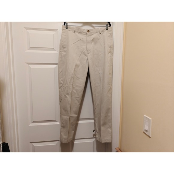 L.L. Bean Other - LL Bean‎ Classic Fit Chino Pants Mens 35x30 Khaki Tan Cotton Twill 212330